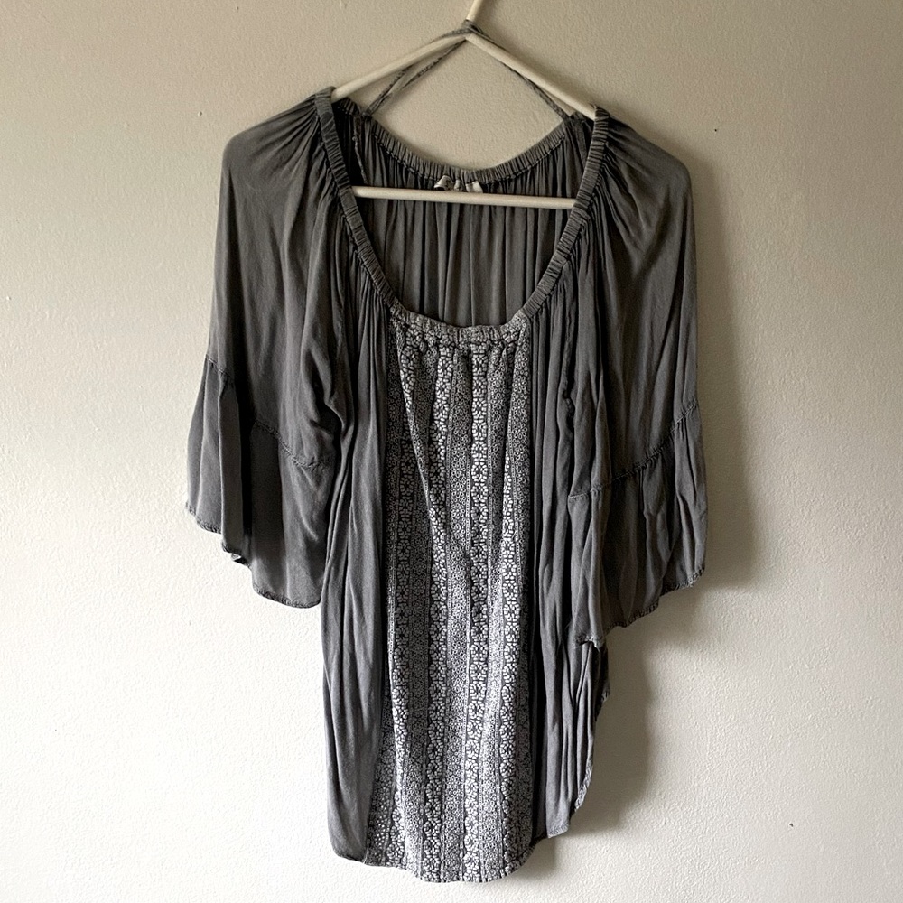 Solitaire Women’s Peasant Boho Off Shoulder Blouse Bell Sleeves